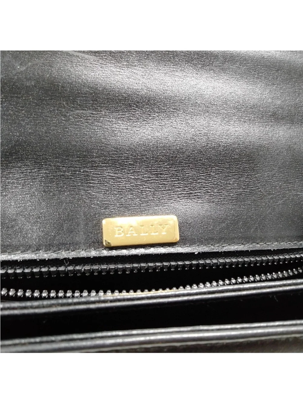 Bally Hand Bag Black Leather